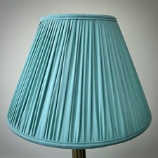 Duck Egg Blue Pleated Fabric Lampshades To Match Curtains Duvets Cushions Blinds