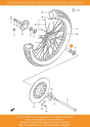Suzuki spacer 54730 18400 - 54730-18400, oem