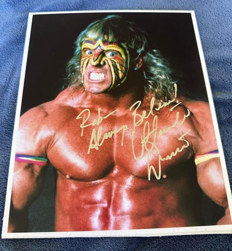 Ultimate warrior signed photo - ultimate,