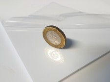 Polystyrene Plastic Sheet White Plasticard Rectangular Panels 1mm Gloss HIPS