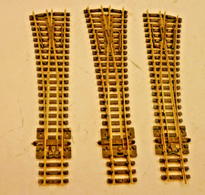 3 x PECO N gauge STREAMLINE TURNOUTS - NICKEL SILVER - SL-391/392/397,         c