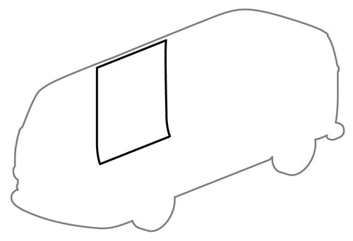 Sliding door seal right t2 - sliding,