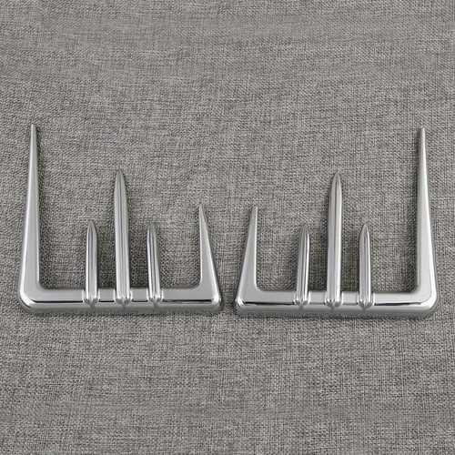 Chrome front glove box - front, accents