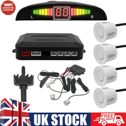 White reversing sensors kit - white,