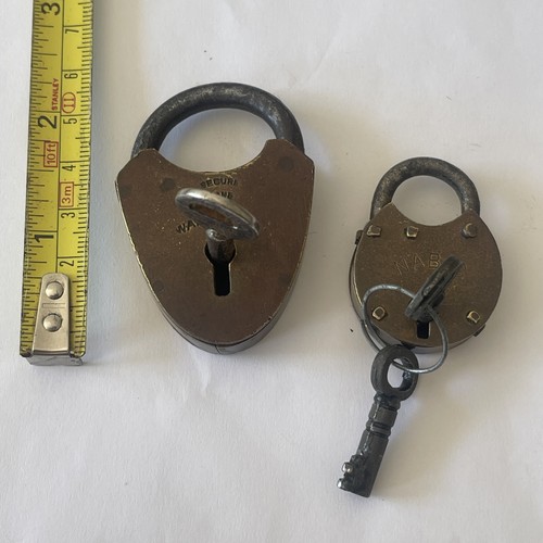 Vintage padlock nabic with key - padlock,