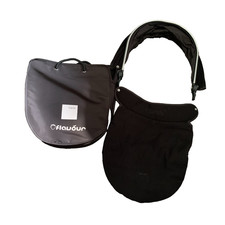 I Candy iCandy Strawberry  Carrycot Black Hood & Apron in Bag