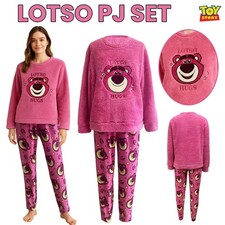 Toy Story Women’s Lotso Pyjama Set – Cozy Fleece Pullover & Printed Pants