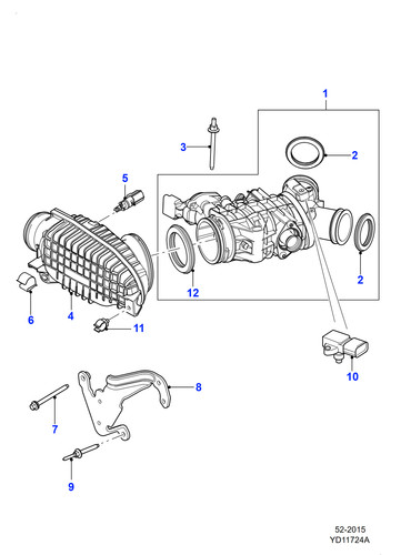 Jaguar genuine throttle body - throttle,