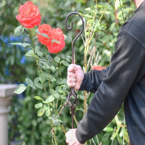 5ft spiral hook metal plant - 5ft,
