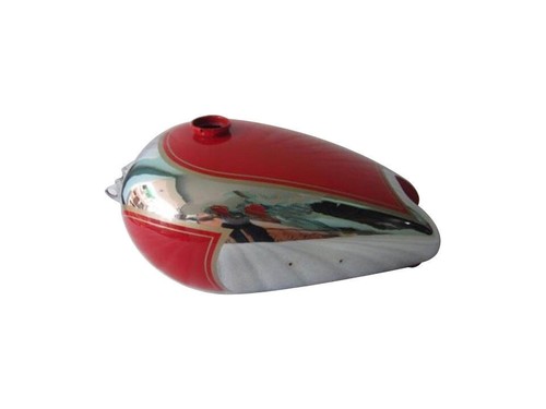 Bsa b31 red painted - bsa, chrome