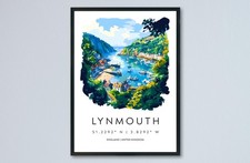 Lynton Lynmouth Watercolor