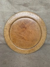 Antique Carved Round Bread Board - Kitchenalia - Cottage - Wheat - Collectible