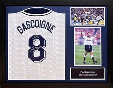 FRAMED PAUL GASCOIGNE SPURS