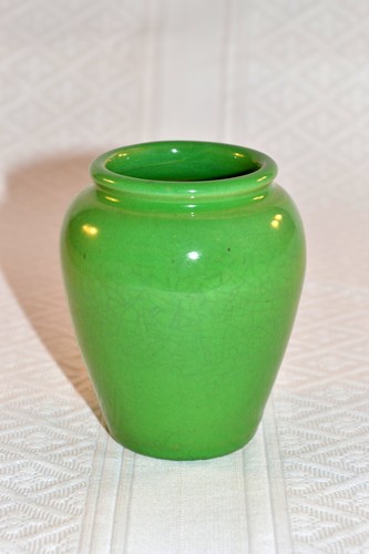 Green stoneware vase - vase, by