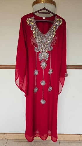 Red arabic dress