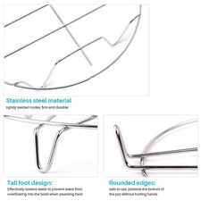 Stainless Steel Trivet Rack Stand Heavy Duty Pressure Cooker Steam Rack Cooking