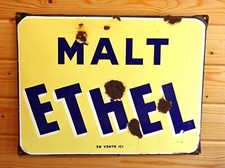 Vintage 48cm Enamel Malt Ethel