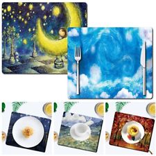 Table Mats Place Mats Table Placemats Washable Non-slip Heat Insulation Dining