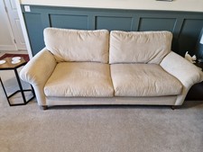 NEXT - Mabel 3 Seater Sofa &  Armchair - Cream -Very Good Condition