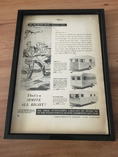 Sprite caravans-1955 A4 framed