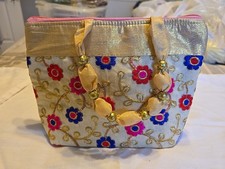 Beautiful Little Indian Clutch Bag With 2 Compartments