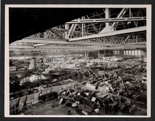ORIGINAL PHOTOGRAPH  FLYING BOAT CONSTRUCTION AT SHORTS BELFAST FACTORY