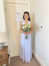 Debenhams pale blue bridesmaid dress. Multiway strap. Size S. worn once  
