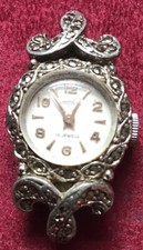 Vintage Arnex Marcasite Ladies Watch 17 Jewels Mechanical Made In France S/r
