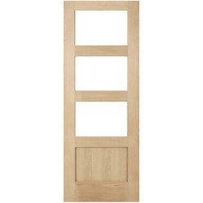 Internal door glass oak shaker - internal,
