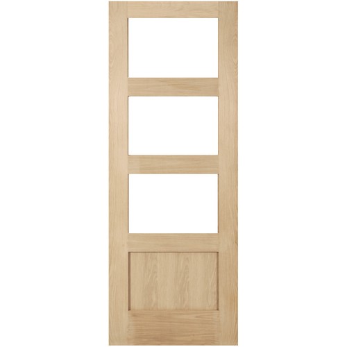 Internal door glass - door, oak