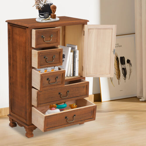 Drawers wooden tallboy - 5-drawers,