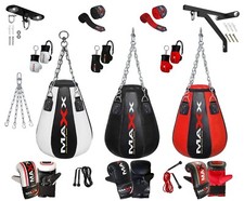 Maxx Pear shaped maize bag  punch bag uppercut wall bracket or Hook +FREE CHAIN 
