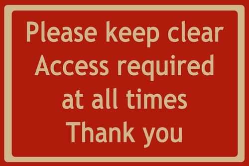 Please keep clear - please,