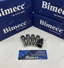 Silver Alloy Wheel Locking Bolts For Audi A4 A6 A7 A8 TT Radius M14x1.5 32mm