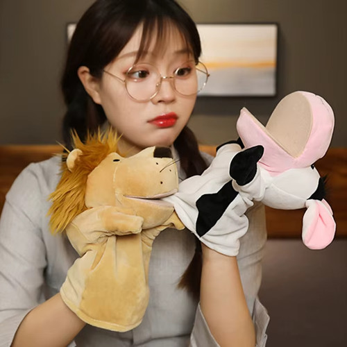 Cartoon plush animal - cartoon, hand