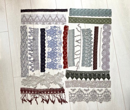Mixed vintage lace ribbon - , &
