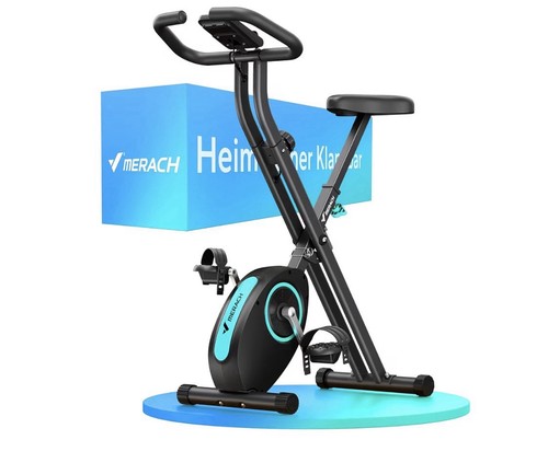 Merach folding exercise bike - folding,