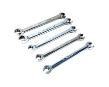 Snap On 5 Piece Metric & SAE/Imperial Brake Pipe Flare Nut Spanner Set