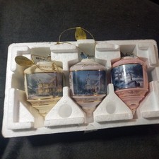 3 Shaped Glass Thomas Kinkade