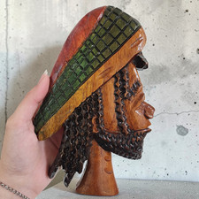 Vintage Carved Wood Jamaican