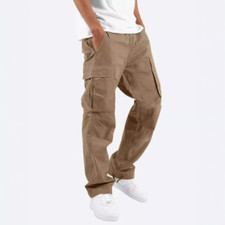 New Mens Elasticated Cargo