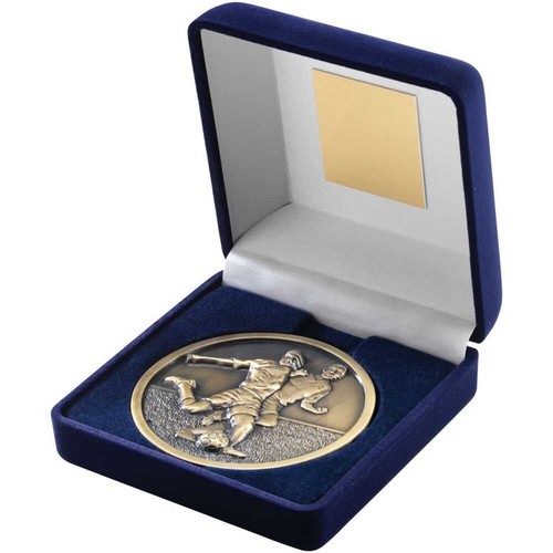 Football medal case 70mm - in,