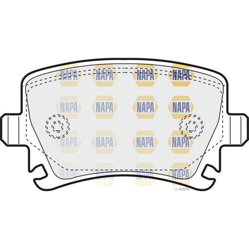 Brake pads set - for, skoda