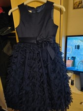 Cinderella DESIGNER  Special Occasion Tulle Dress Navy Floral  Sleeveless AGE 7 