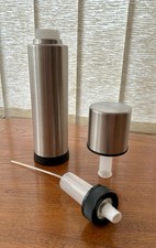 Stainless Steel OIL SPRAY Bottle - Easy Pump-action Nozzle - Used - EXC CONDIT