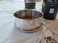 Vintage Silver Plate Small Wine Bottle Coaster Made In England