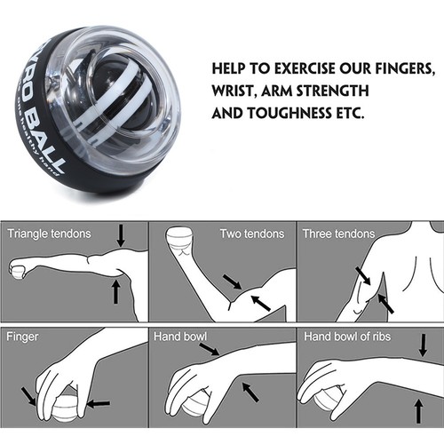 Self starting wrist gyro ball - wrist,