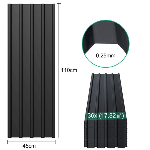 24pc metal cladding roof - 12/24pc,