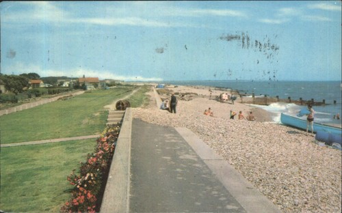 Vintage postcard east beach - east,