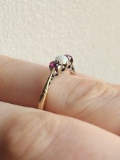 Antique Vintage 9ct Gold Opal